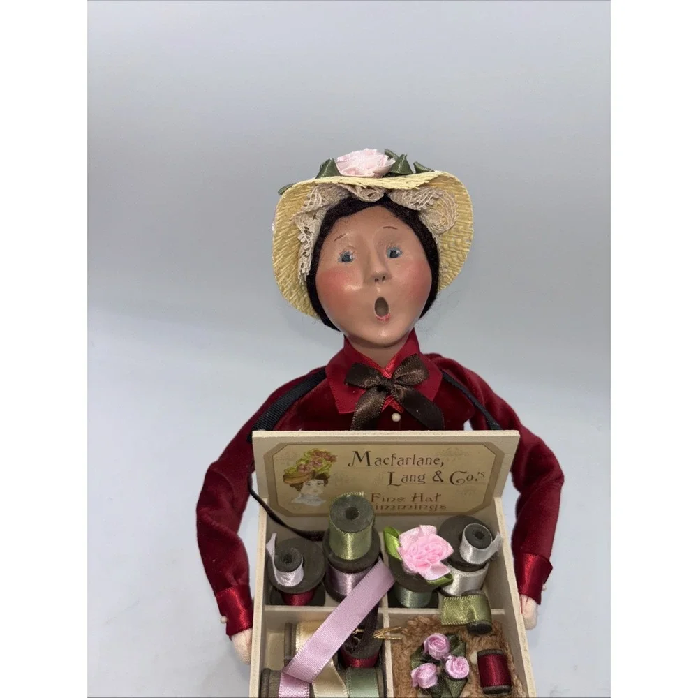 Byers Choice Woman  Macfarlane Lane & Co Fine Hat Trimmings ~ Ribbons & Laces